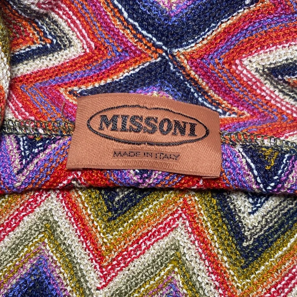 Missoni Italy Orange Label Shawl Collar Cardigan Sweater Sz M - LIKE NEW!!! - Picture 2 of 5